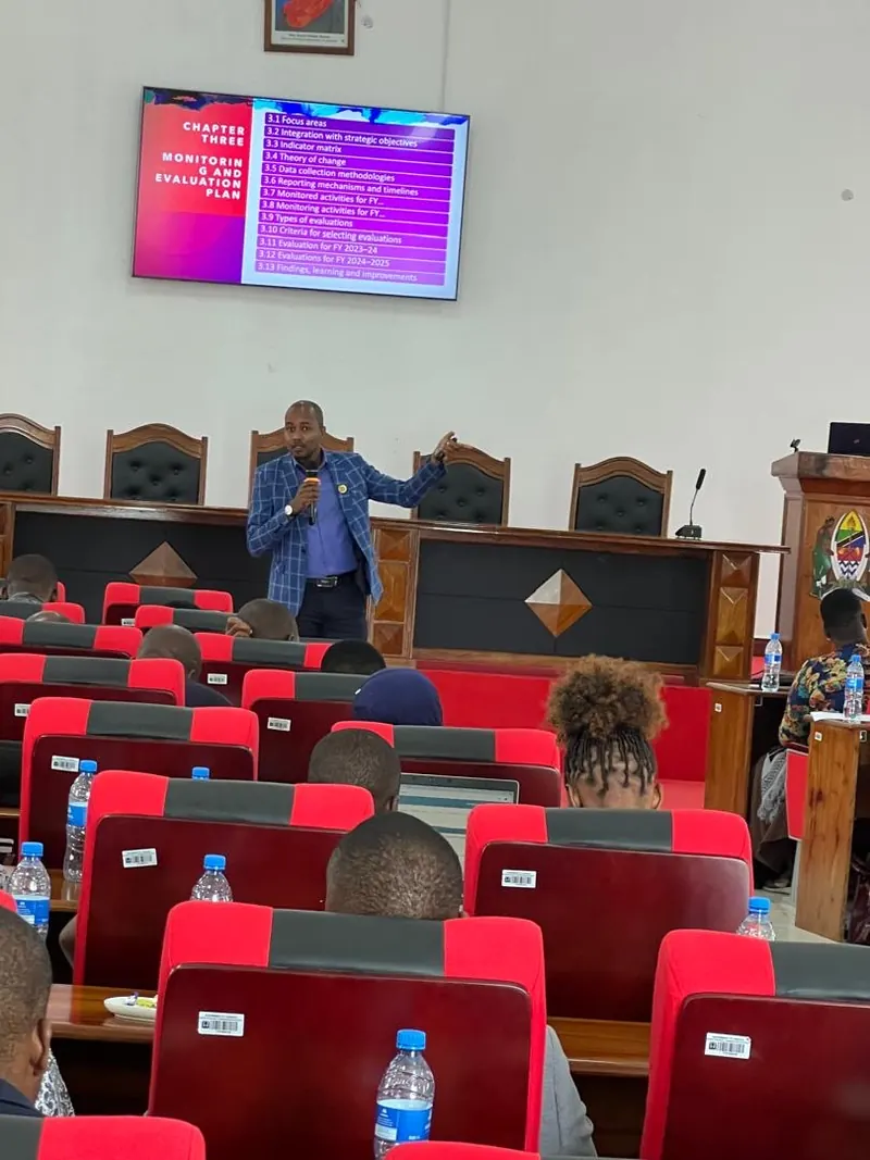 A training session for regional and local government staff in Iringa